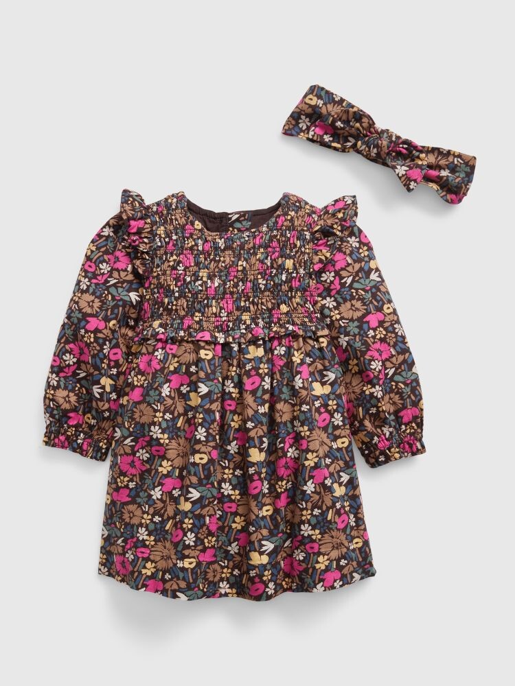 

Цветочное платье с повязкой на голову Gap, мультиколор