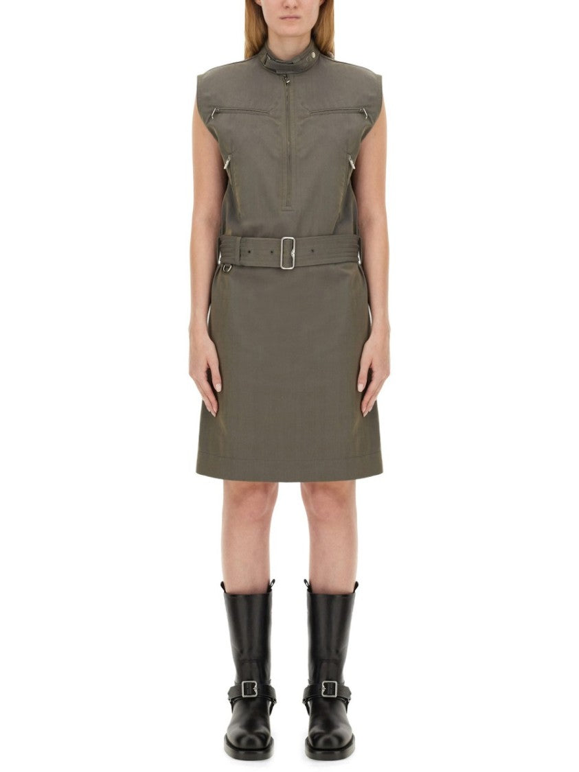 

Структурированное мини-платье Burberry, серый