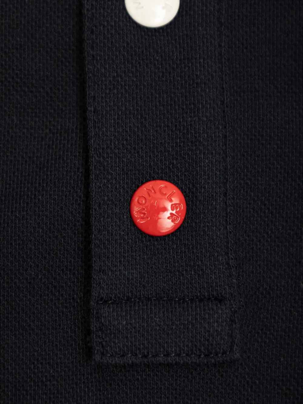 Поло с длинными рукавами Moncler Enfant, синий — фото 4