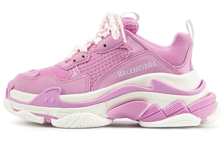 Кроссовки женские Balenciaga Triple S, розовый / белый