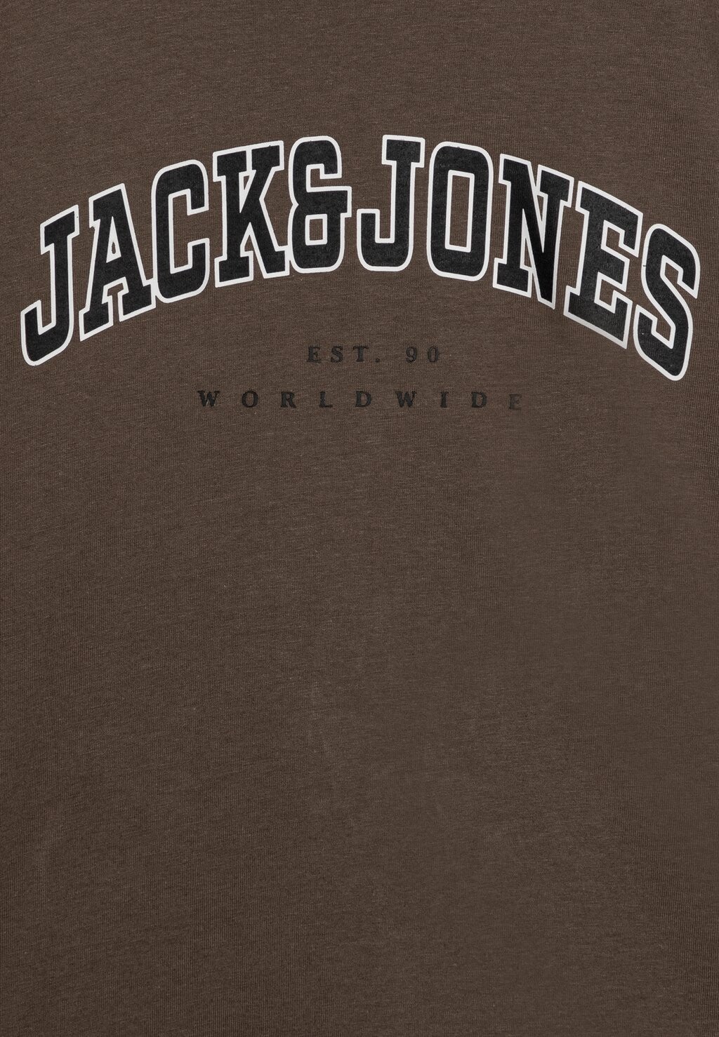 

Футболка JJECALEB VARSITY TEE O NECK Jack & Jones, коричневый