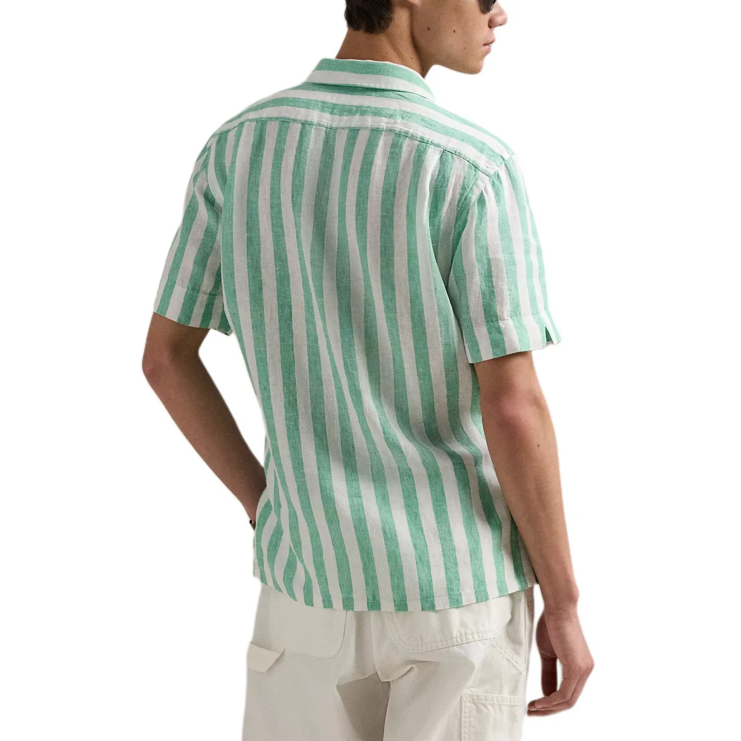 Рубашка мужская Green White Polo Ralph Lauren — фото 4
