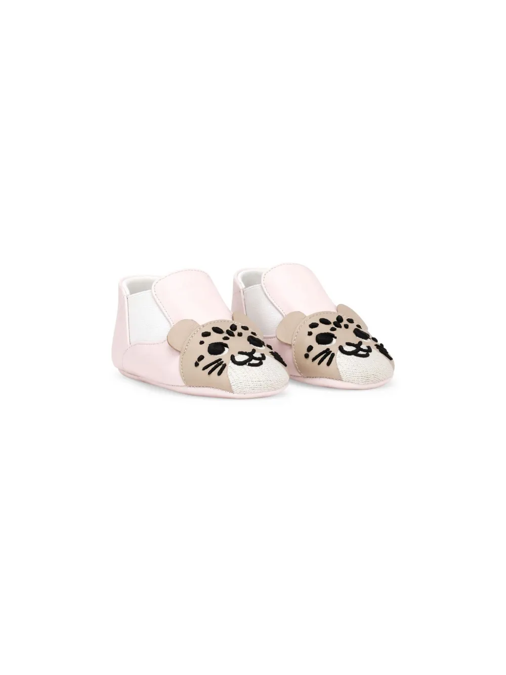 

Кроссовки с анималистичным принтом Dolce & Gabbana Kids, розовый
