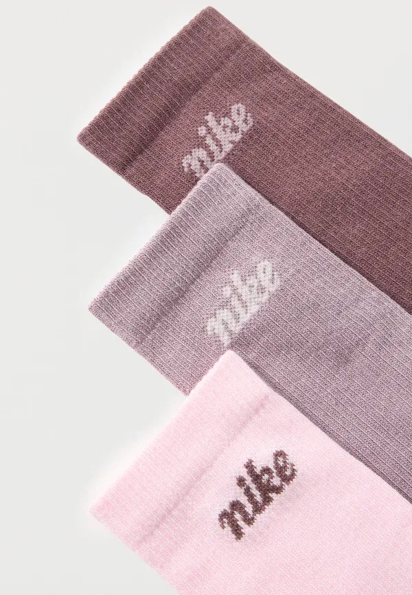 Носки Nike Sportswear, 3 пары, розовый/фиолетовый/тёмно-коричневый — фото 2