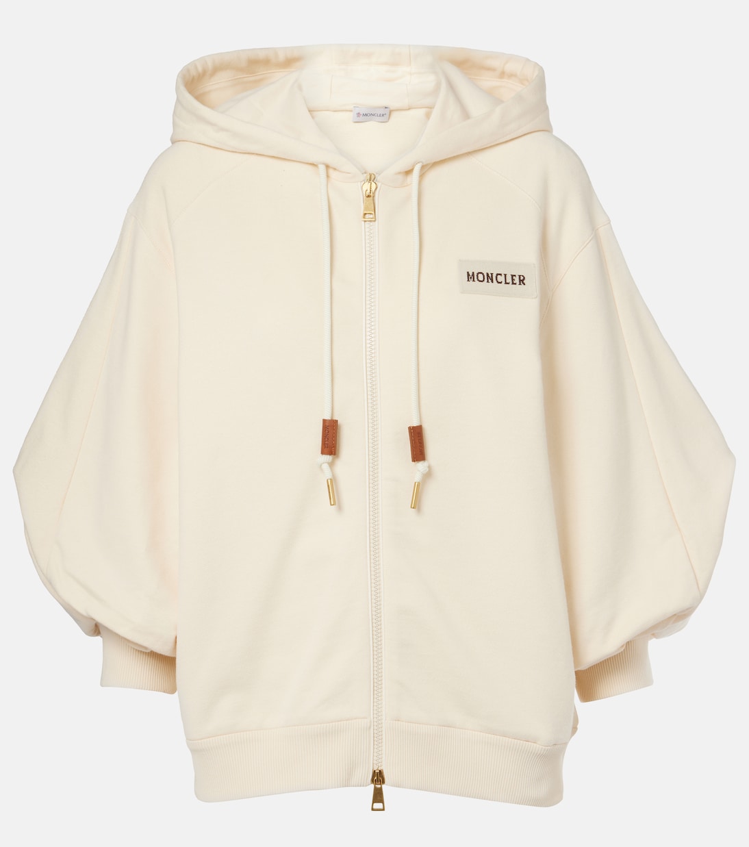 

Хлопковая куртка с логотипом Moncler, 0 -White