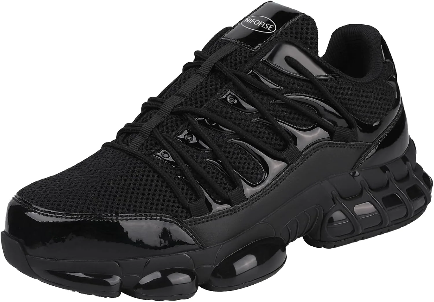 

Рабочие ботинки с защитным стальным носком для мужчин и женщин, безопасные кроссовки с композитным носком, легкие, удобные, черные, широкие, прочные промышленные строительные ботинки, защитная обувь для мужчин и женщин NIFOFISE, черный