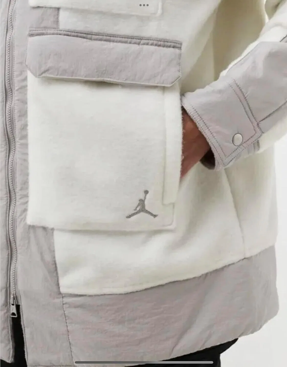 Куртка утепленная женская Jordan Cozy Girl, Summit White/College Grey — фото 2