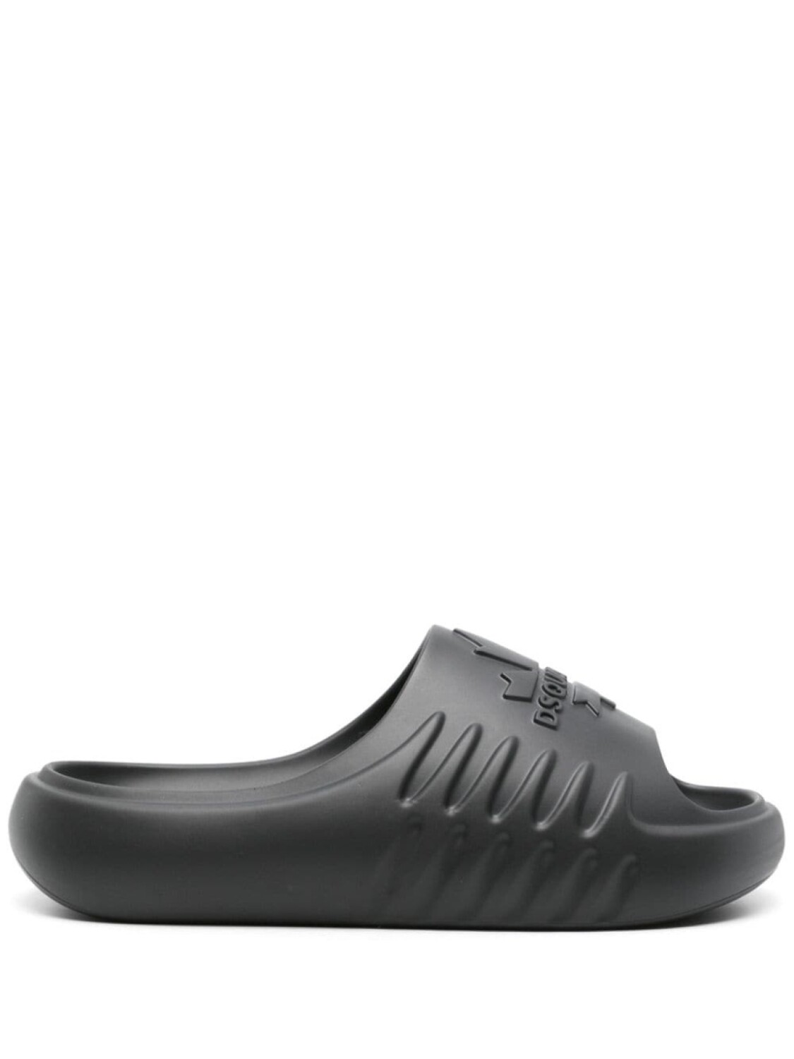 

Шлепанцы Dsquared2 With Embossed Logo, темно-серый