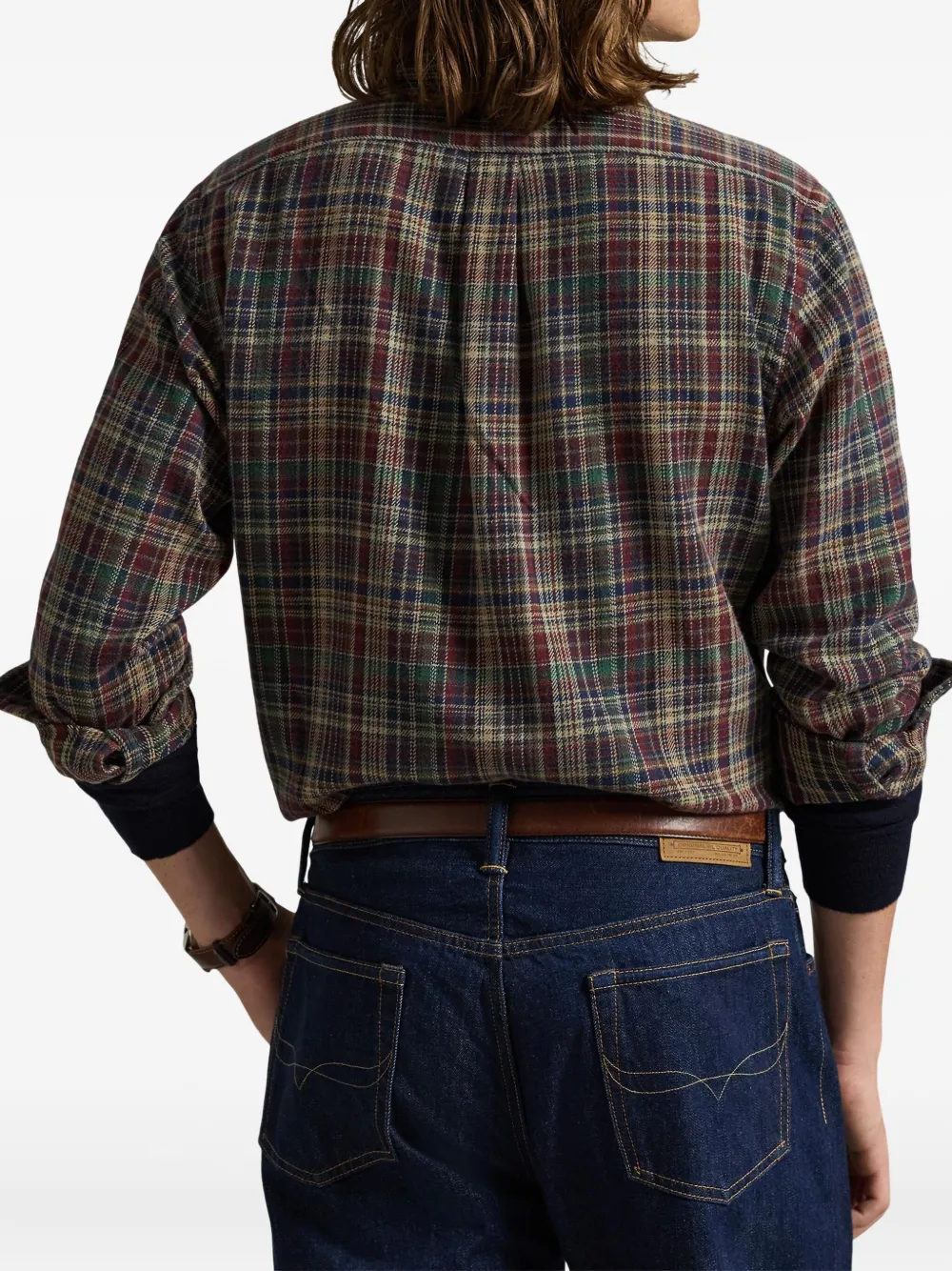 Рубашка из фланели в клетку POLO RALPH LAUREN, красный — фото 4