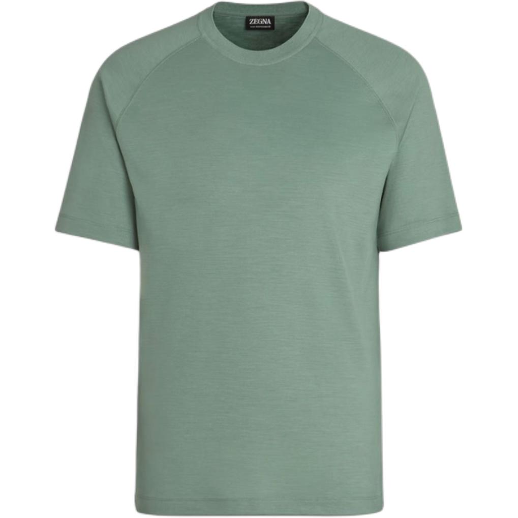 

Ermenegildo Zegna Футболка Zegna SS24 мужская серо-зеленая