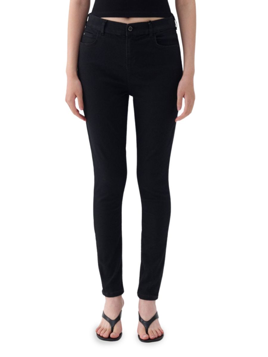 

Джинсы скинни с высокой талией Nocturne, черный