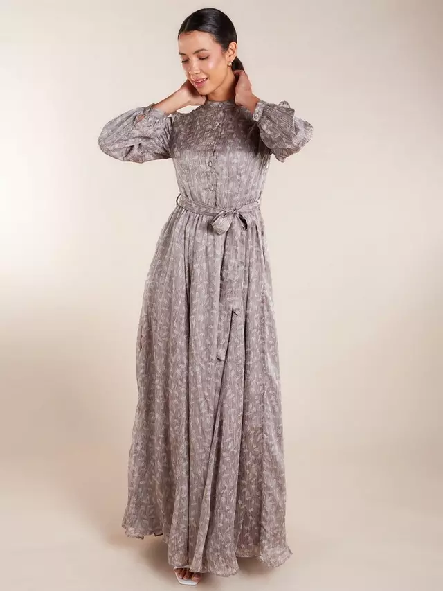 

Платье Aab Hojas Maxi, цвет soft grey