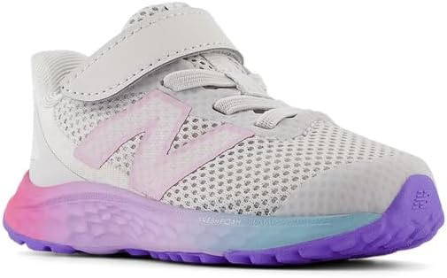 Детские кроссовки для бега New Balance Fresh Foam Arishi V4, розовый/серый/сиреневый — фото 3