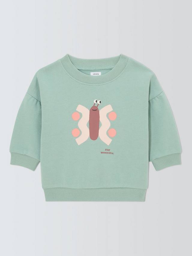

Детский свитшот Baby Butterfly John Lewis, Blue