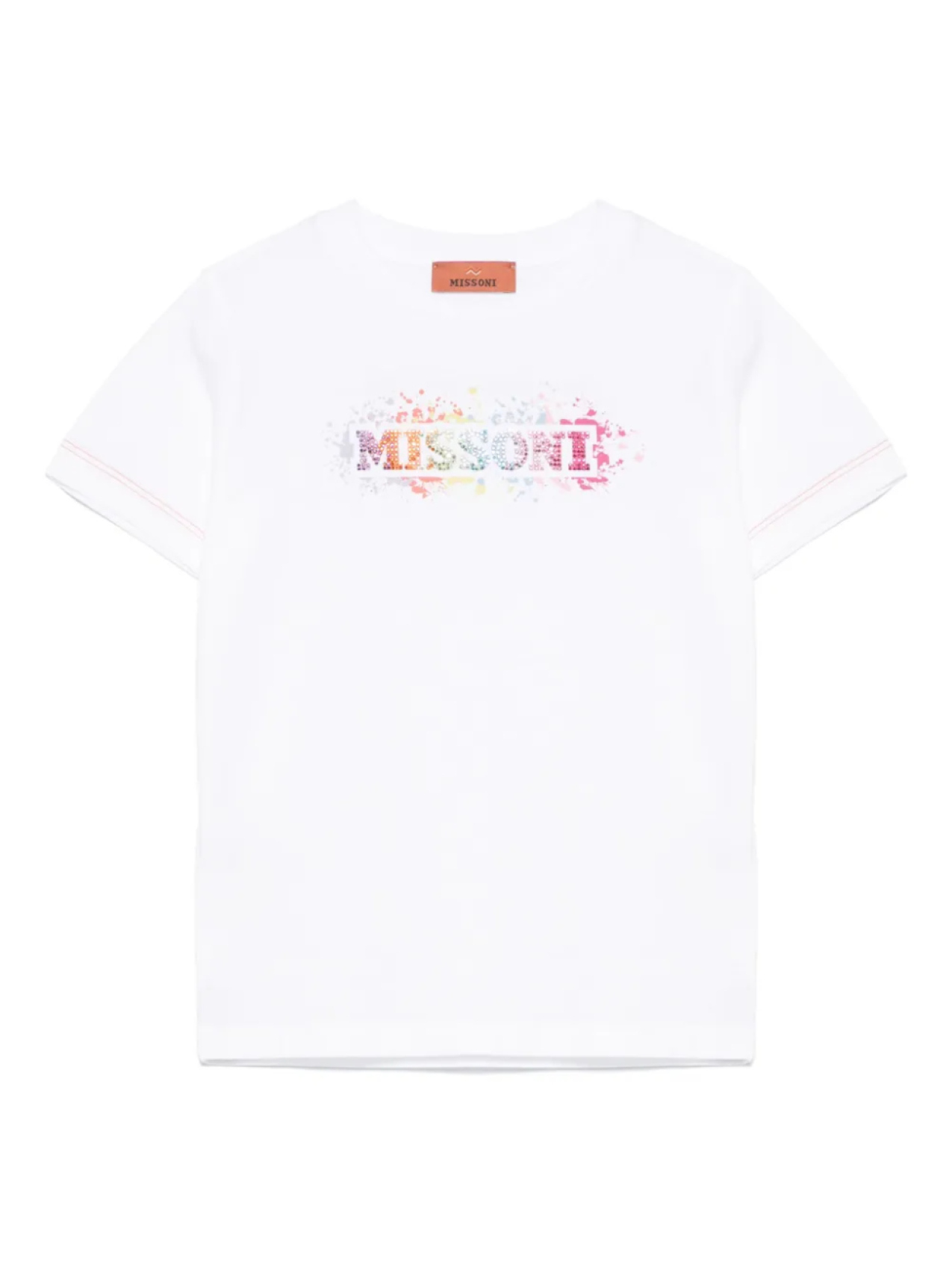 

Missoni Kids футболка с логотипом, белый