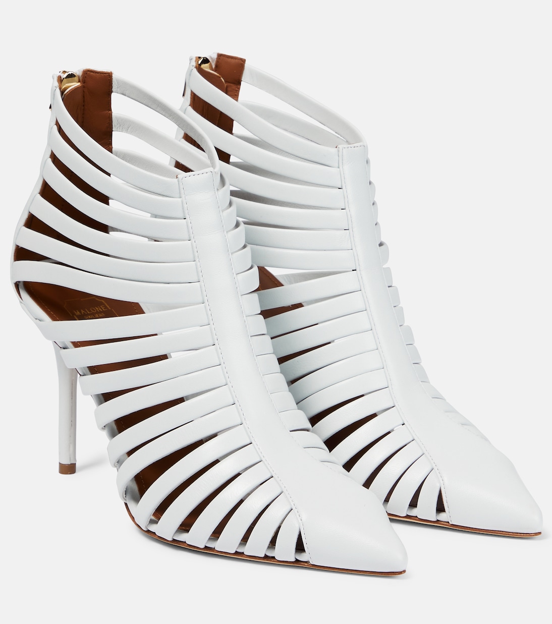 Ботильоны из кожи Heni Malone Souliers, белый