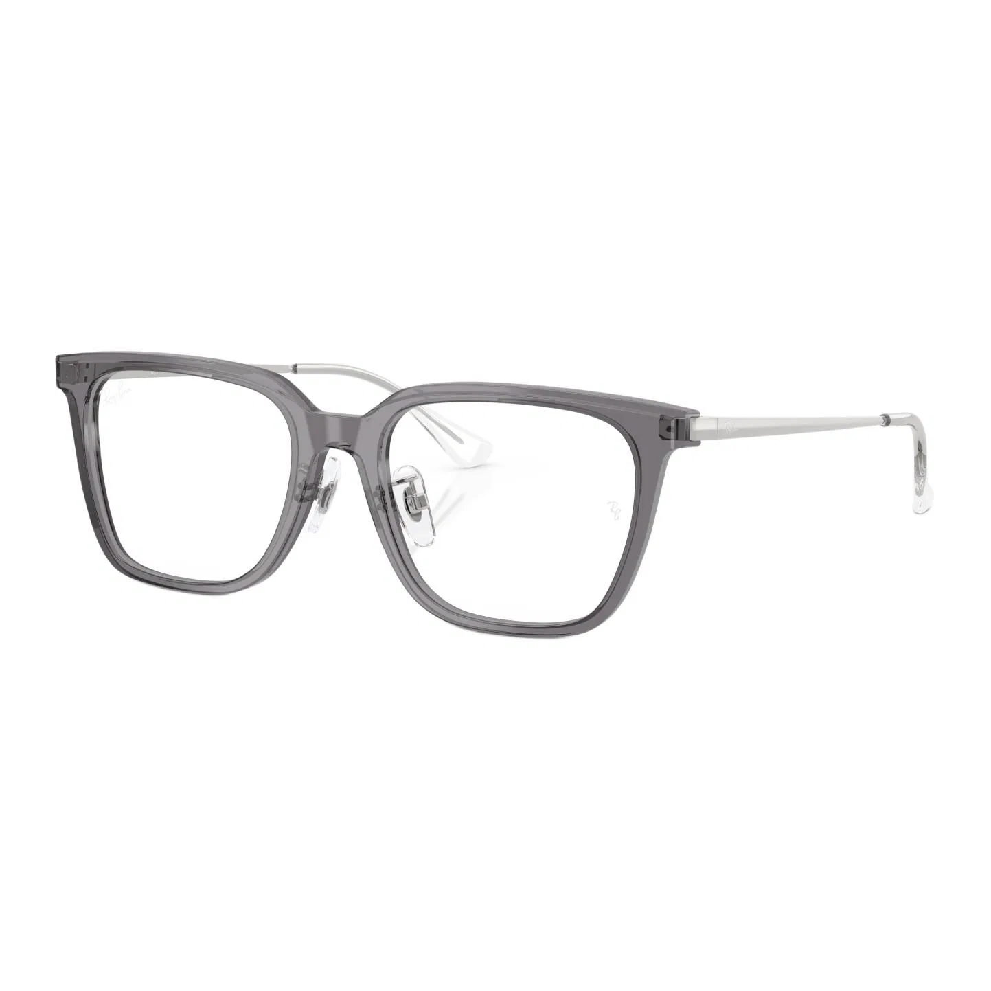 Очки для зрения Plate And Metal Square, унисекс, прозрачный серый RayBan