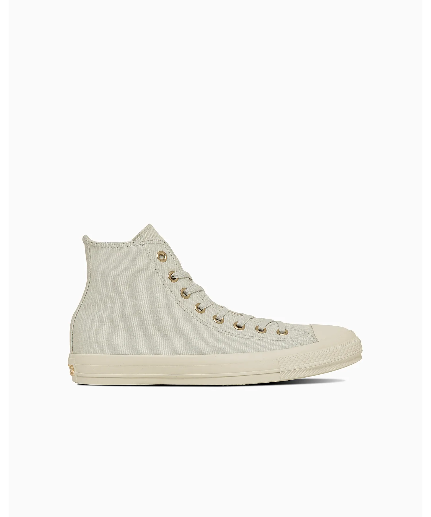 Кроссовки с золотым логотипом CONVERSE ALL STAR HI GOLDLOGOPATCH серые — фото 3