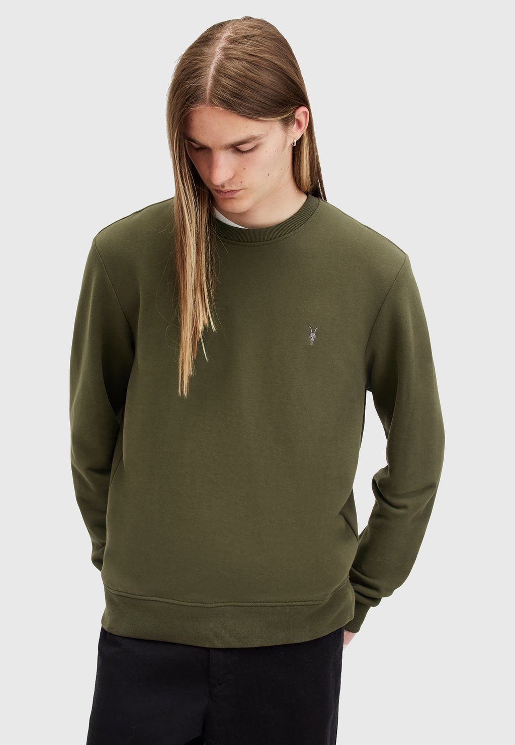 

Толстовка RAVEN CREW AllSaints, зеленый