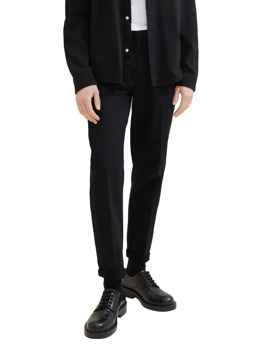 

Джинсовые брюки-чиносы TOM TAILOR с эластичным наполнением Tom Tailor Denim, черный
