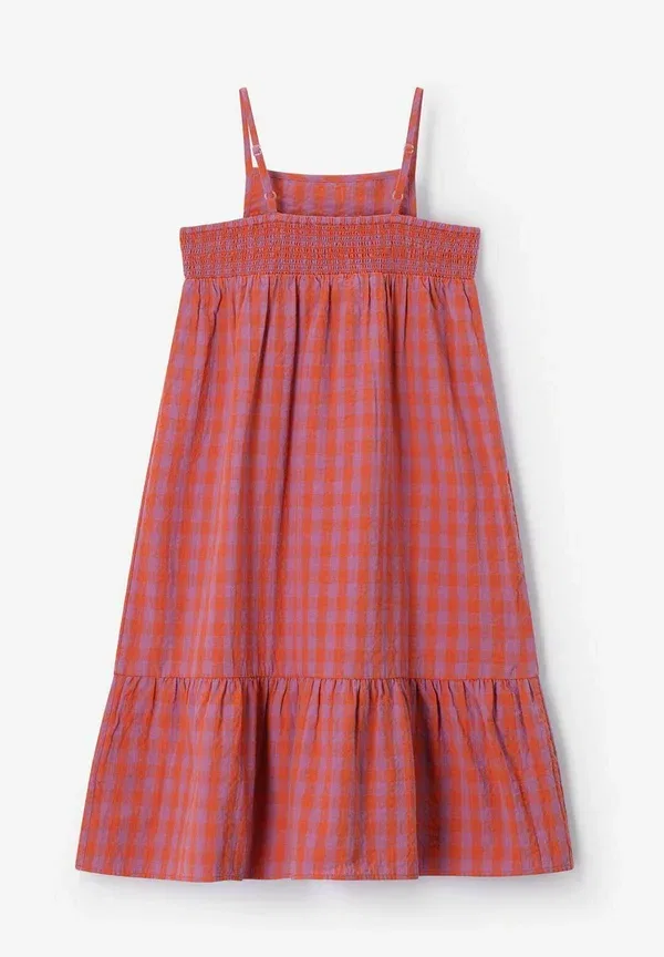 Платье макси в клетку day dress Sissy-Boy, тёмно-оранжевый — фото 4