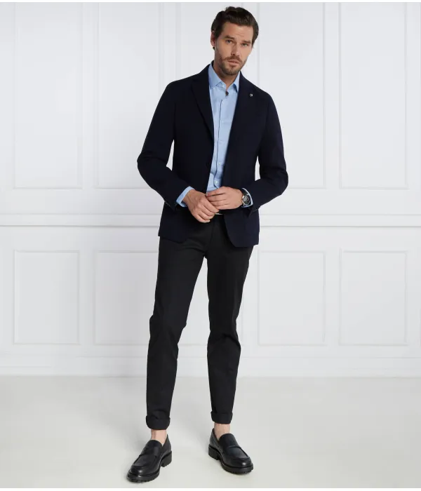 Элегантный шерстяной жакет C-Hanry Slim fit Boss, синий — фото 2