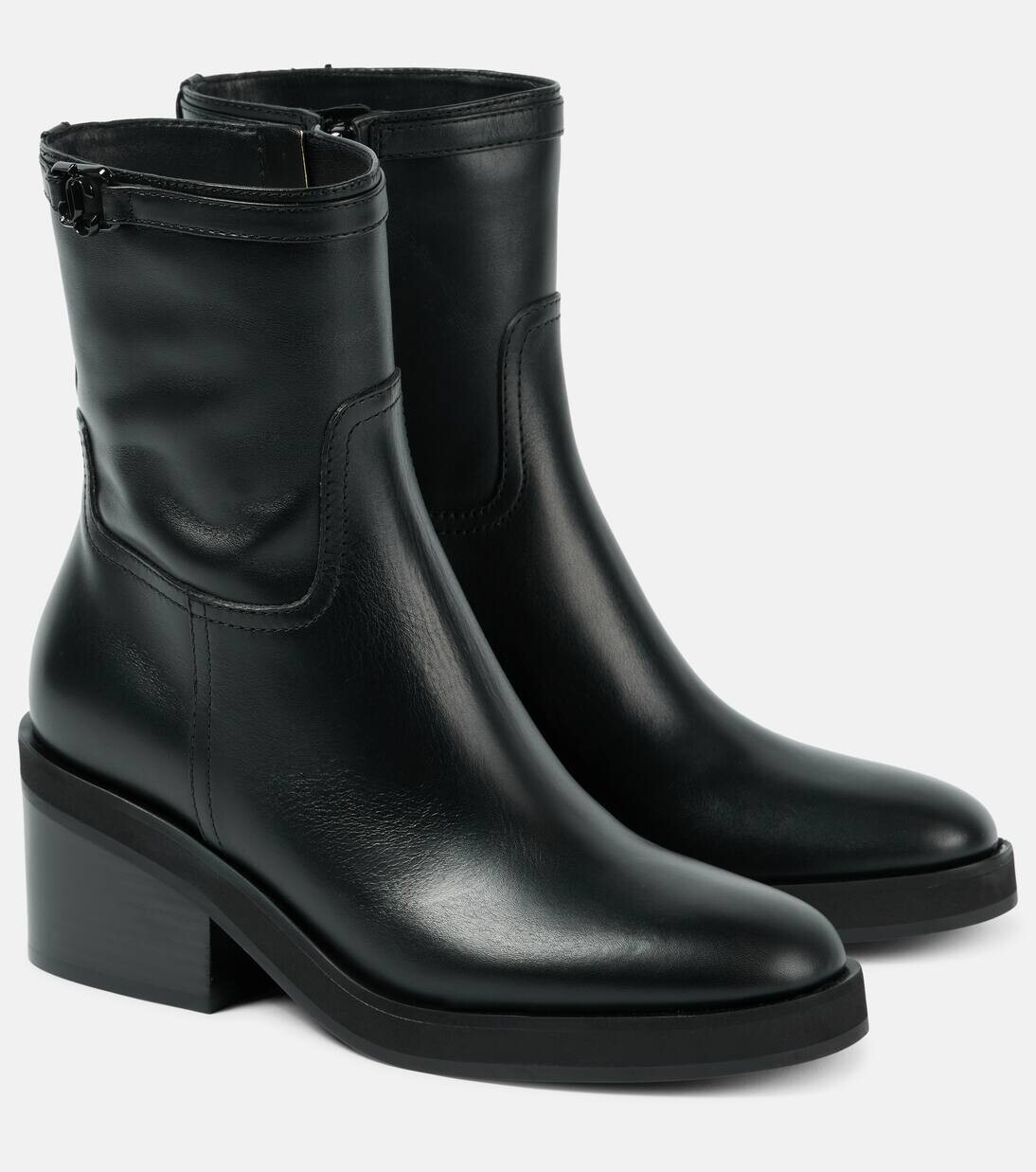 Ботильоны кожаные Yasmin 70 Jimmy Choo, черный