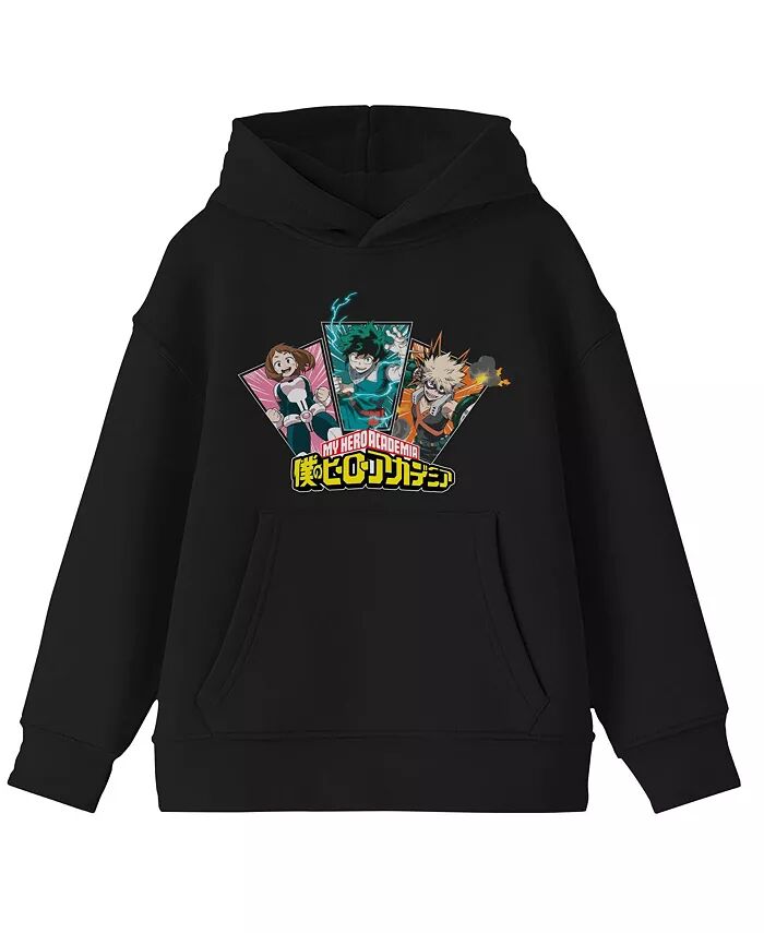 

Черная толстовка для мальчиков Бакуго Деку и Урарака My Hero Academia, черный