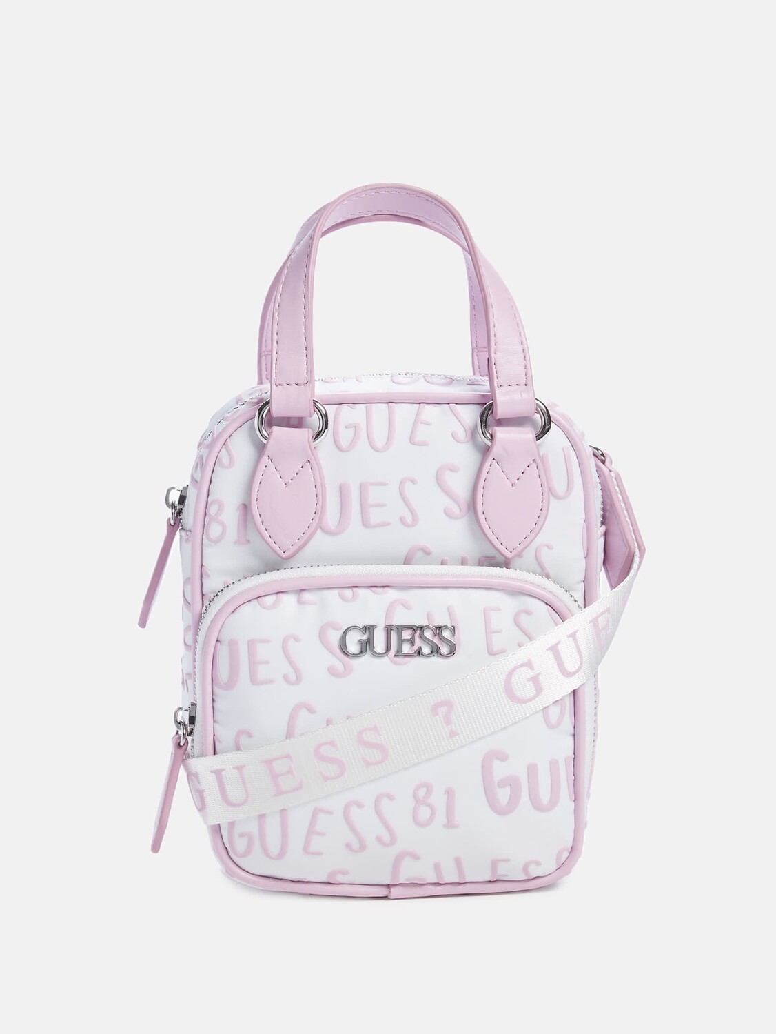 

Нейлоновая сумка через плечо с логотипом Guess Factory, сирень
