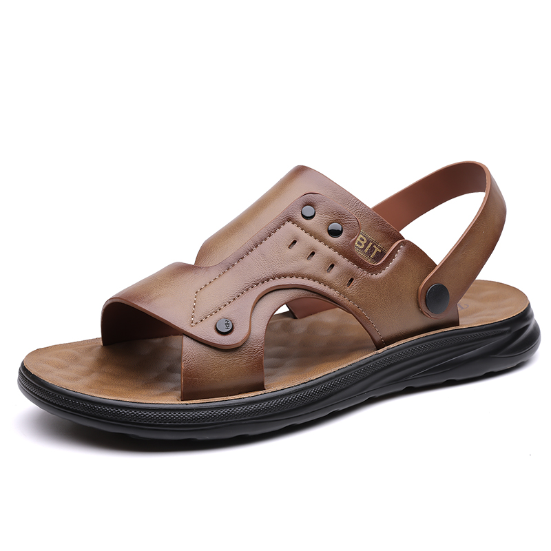 

POPULAR ROUSE PR Мужские пляжные сандалии коричневые, цвет Brown