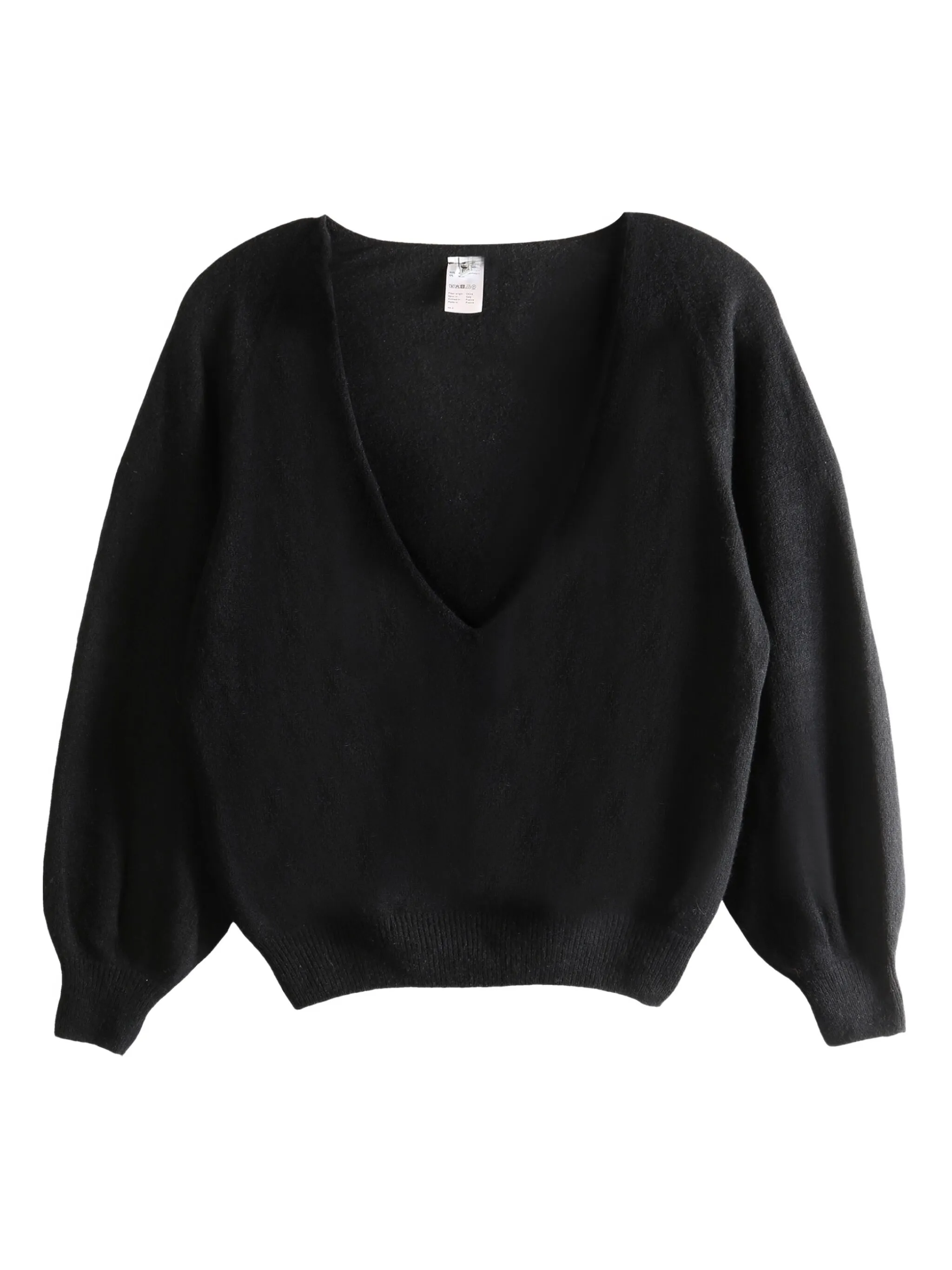 

Топ с V-образным вырезом Baserange, черный