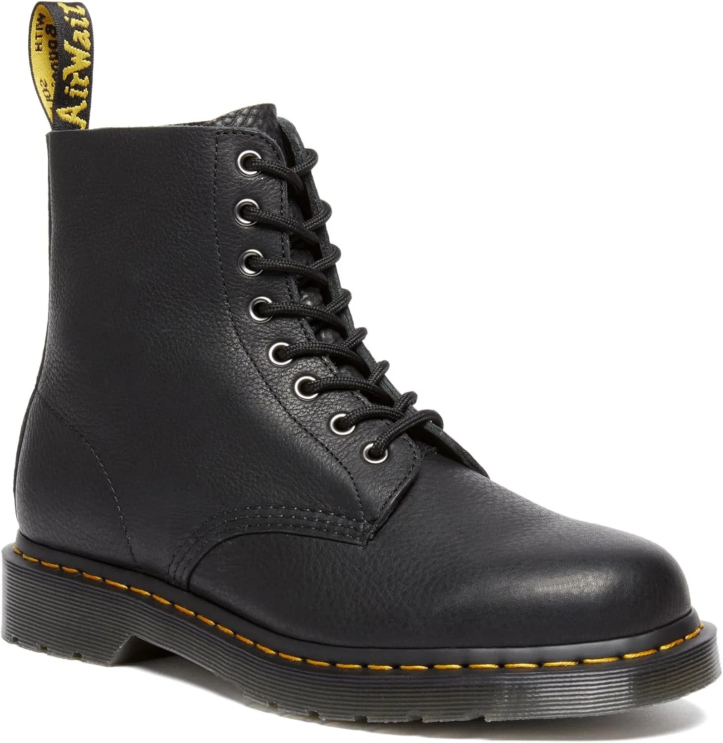 Ботинки Dr. Martens Men's 1460 с 8 люверсами, черные, лакированные, модель Lamp