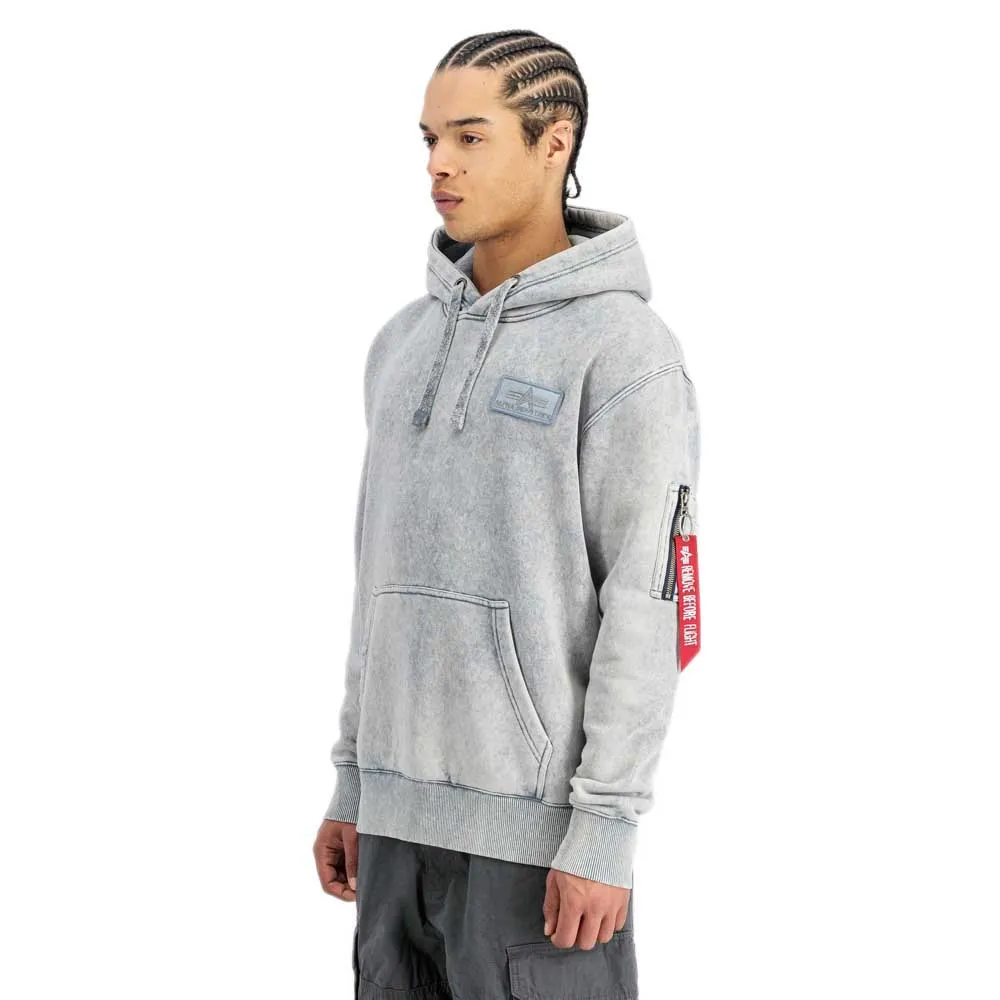 

Худи Alpha Industries Back Print Vintage, серый
