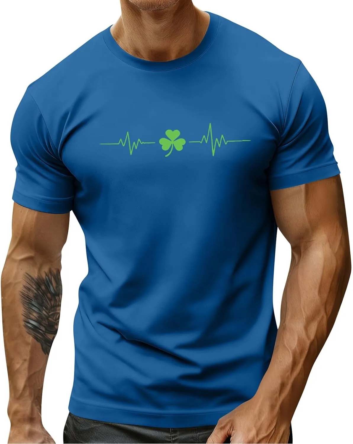 

Футболка мужская с коротким рукавом Saint Patricks Day FlekmanArt