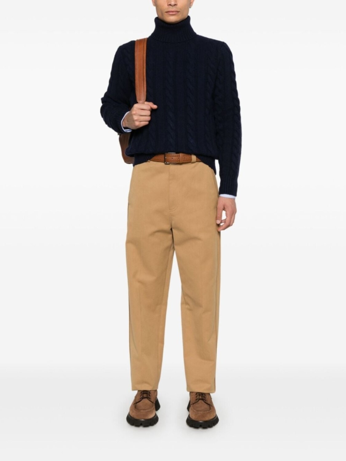 

Свитер косичной вязки Polo Ralph Lauren, синий