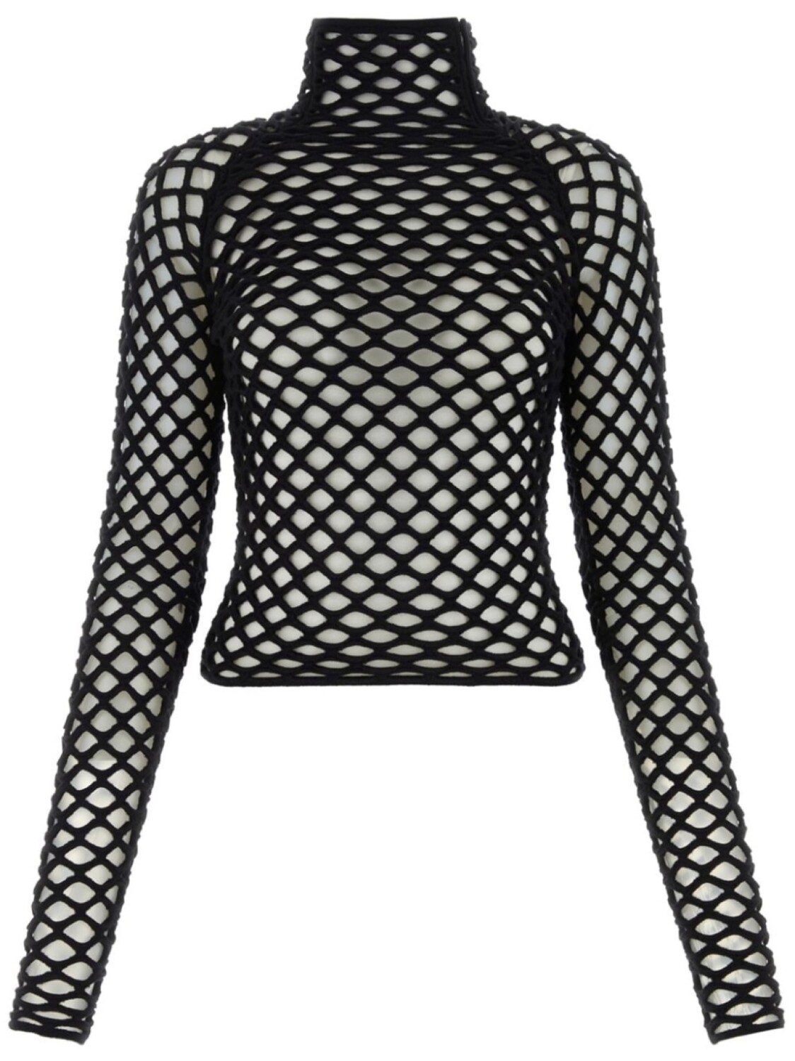 

Alaïa ажурный топ, черный