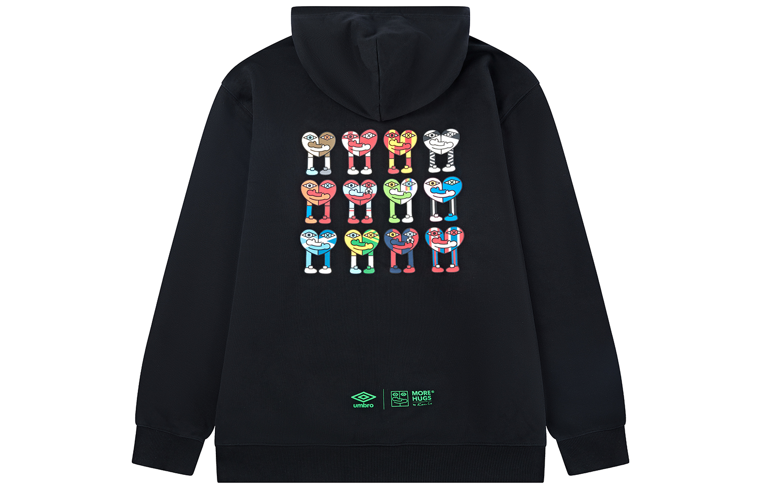 

Футболка MORE HUGS совместного бренда Унисекс Umbro, Светлый серый хизер