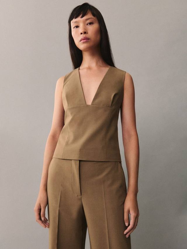 

Сшитый на заказ жилет casiopea Mango, цвет Medium Brown