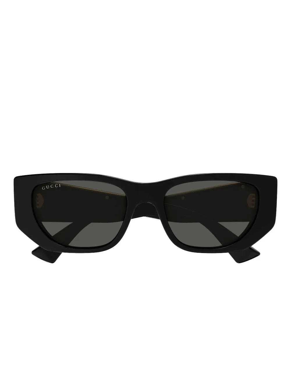 

Солнцезащитные очки в геометричной оправе Gucci, черный