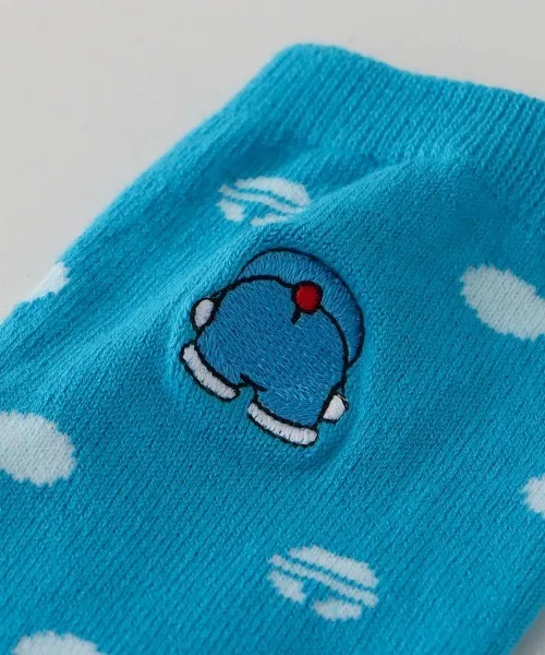 Носки детские с рисунком колокольчика Doraemon, хлопковые, синие — фото 3