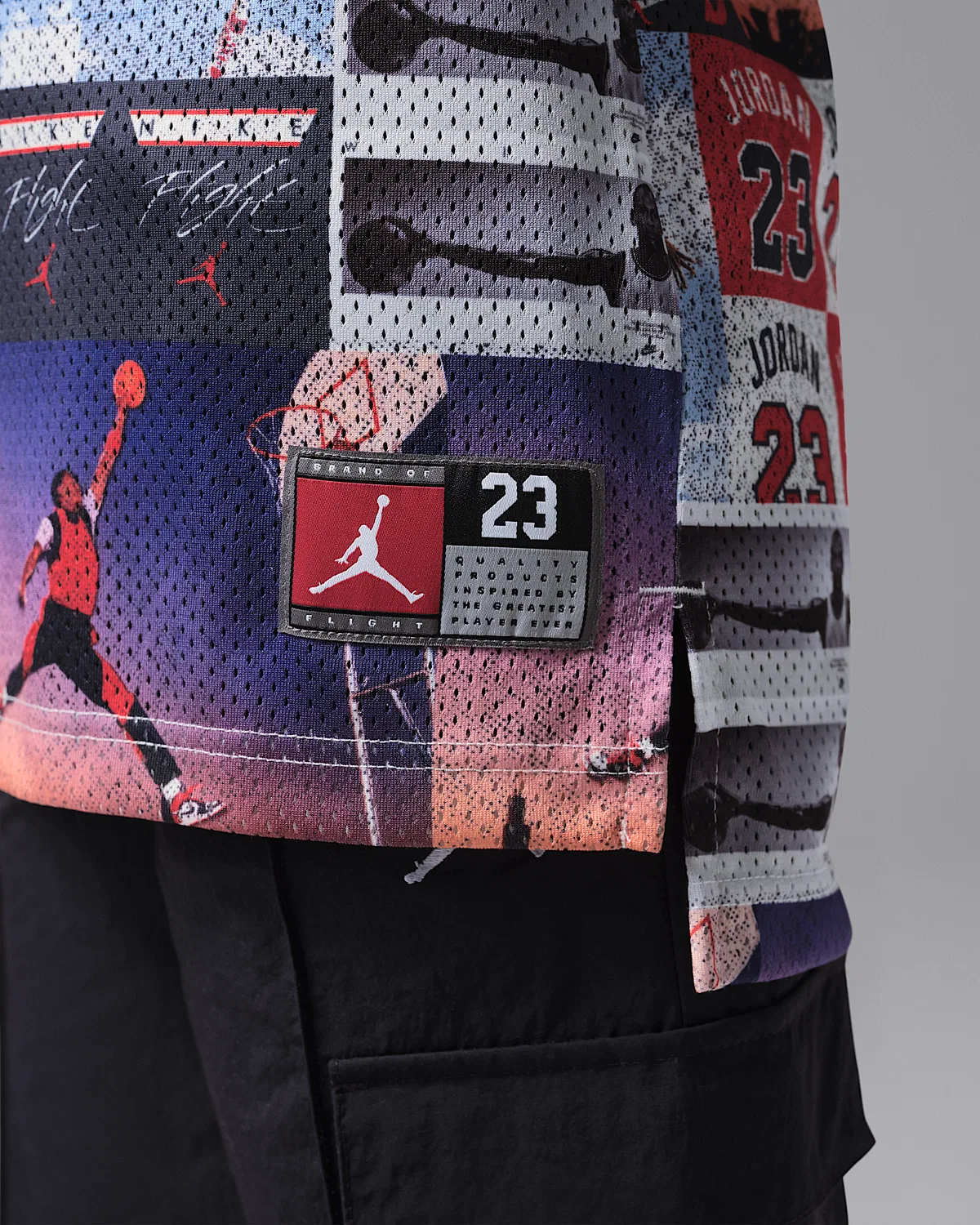 Детская футболка Jordan Printed 23 Jersey, Off Noir — фото 4