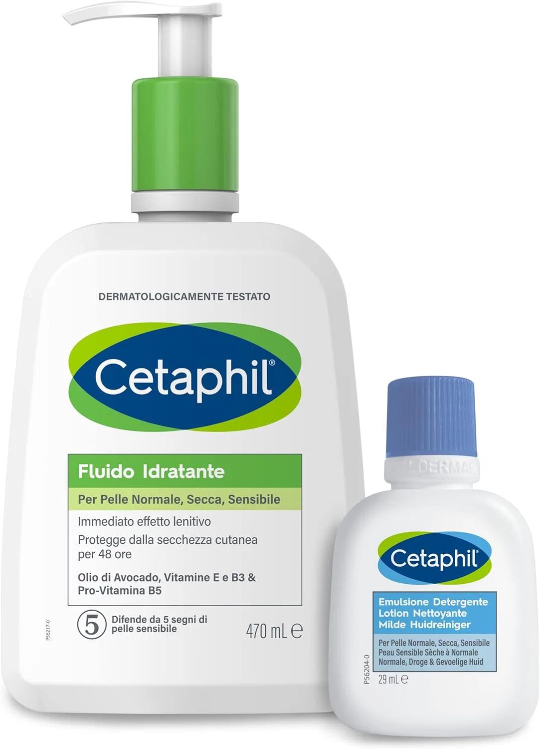 Средство для снятия макияжа Cetaphil — Увлажняющий для тела без отдушек, + очищающая для лица, 470 мл