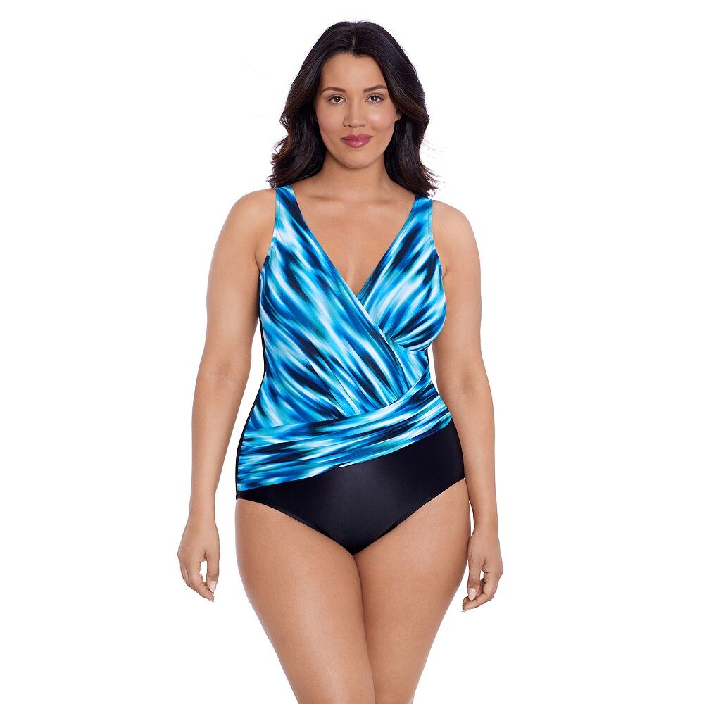 

Женский цельный купальник Trimshaper Addison, цвет Rainwashed Ikat