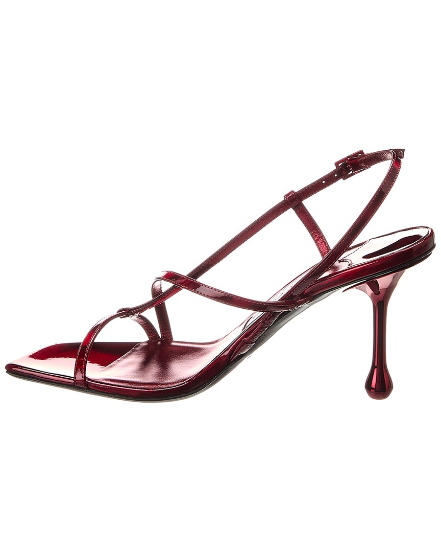Джимми Чу Этана 80 Кожаные сандалии Jimmy Choo, красный — фото 2