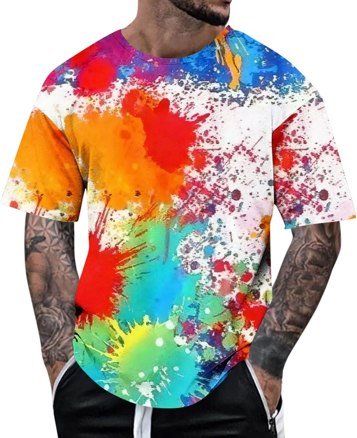 

Xiaojake футболка с принтом тай-дай Xiaojmake