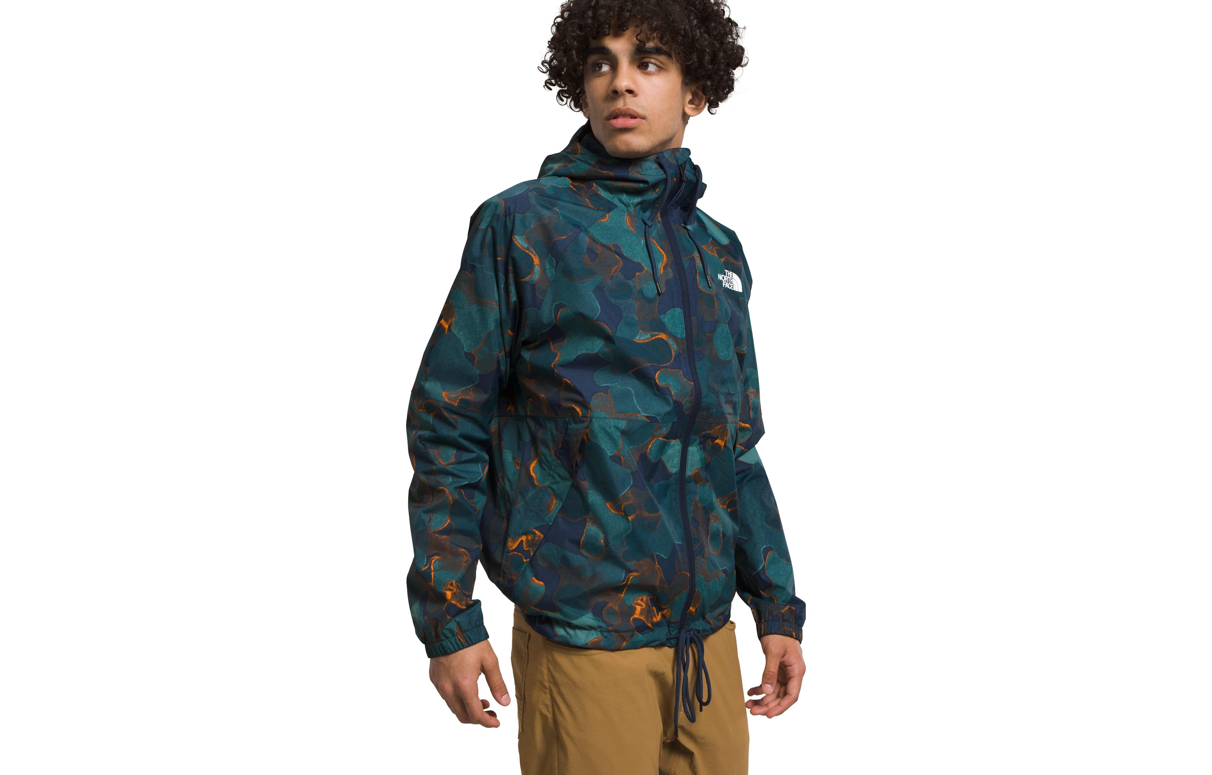 

THE NORTH FACE Мужская дождевик Антора с капюшоном, Marine Camouflage