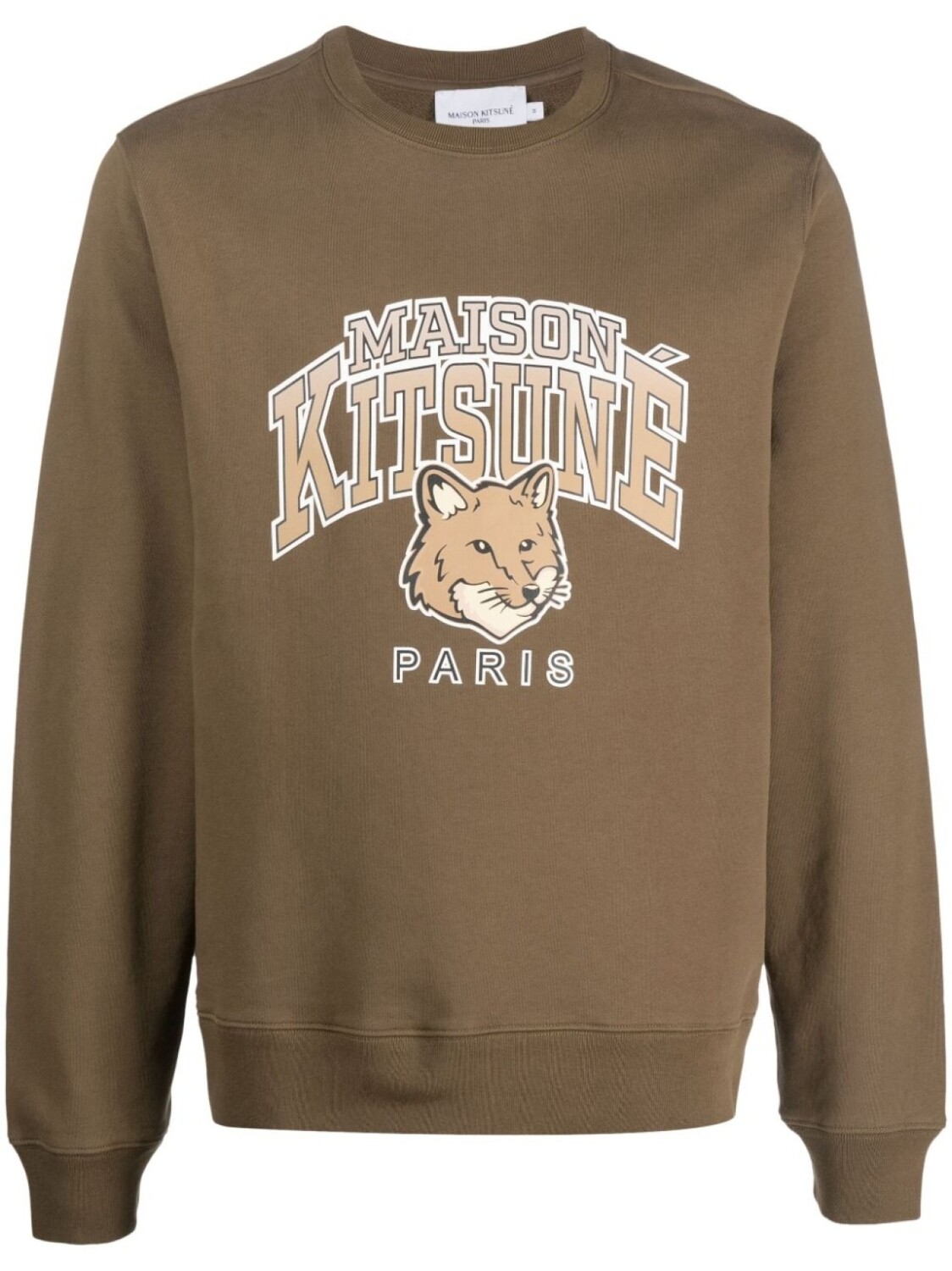 

Maison Kitsuné толстовка с логотипом, зеленый