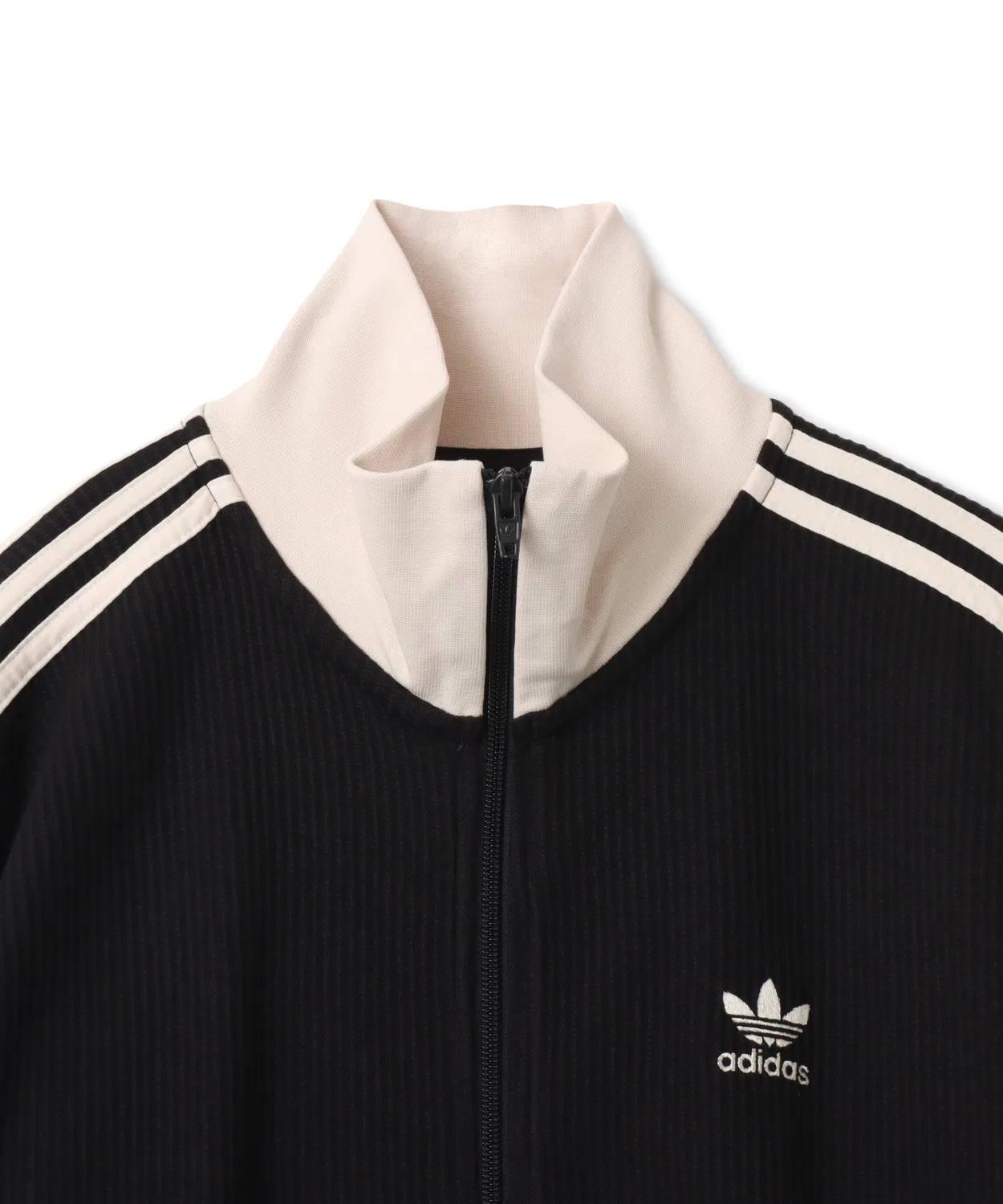 Толстовка adidas Waffle Classic Track Top, полиэстер 65%, хлопок 35%, чёрный — фото 4