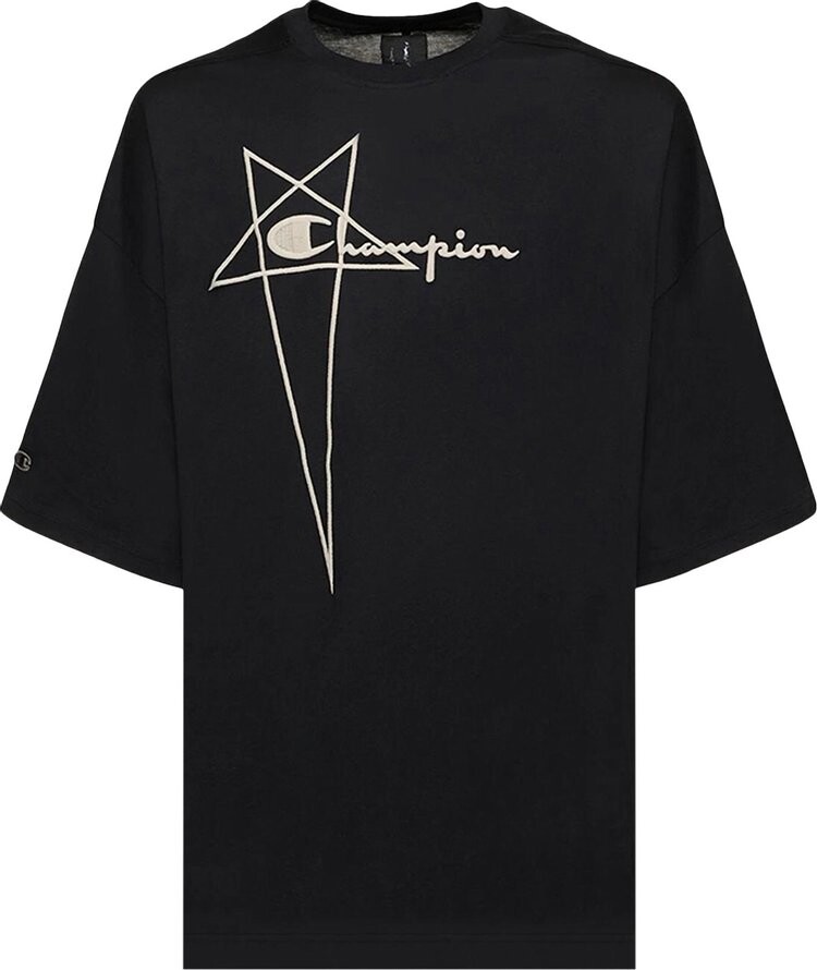 

Футболка Rick Owens x Champion Tommy 'Black', черный