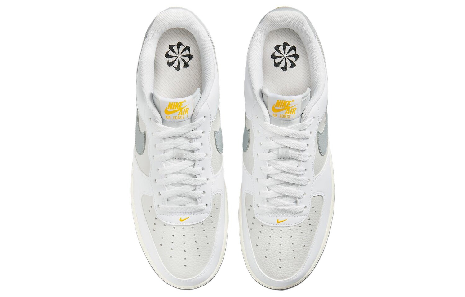 Мужские кроссовки для скейтбординга Nike Air Force 1, Белый/Серый — фото 3